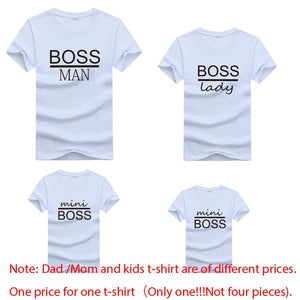 Gourd doll Family Matching Outfits Mommy Daddy Kid Son Baby T-Shirt Shirts Family Clothes Child T-Shirt Letter Print Tops